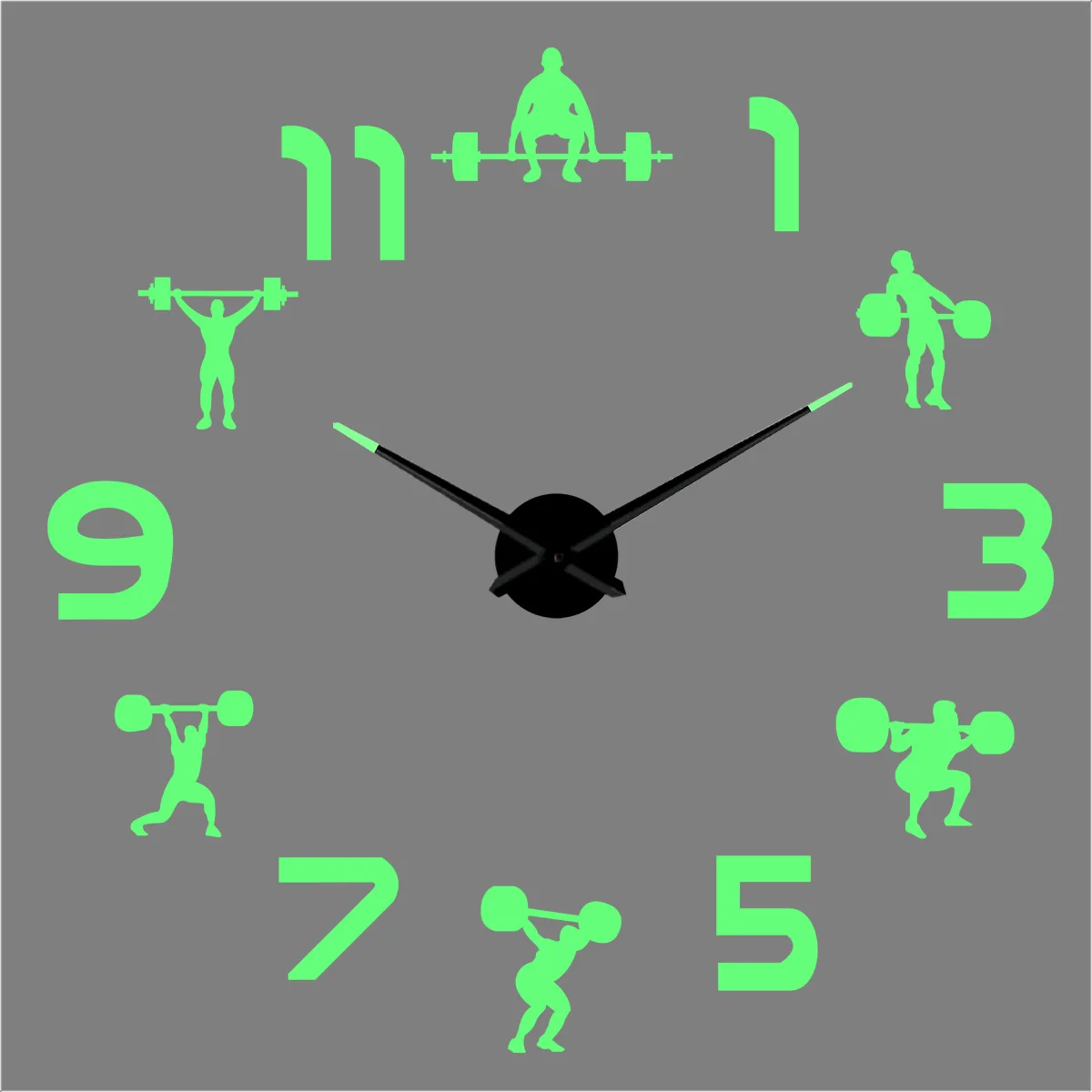 Weightlifting Fitness Luminous 3D Acrylic Frameless Wall Clock Stickers DIY Wall Decoration for Living Room Bedroom Office
Weightlifting Fitness Luminous 3D Acrylic Frameless Wall Clock Stickers DIY Wall Decoration for Living Room Bedroom Office
