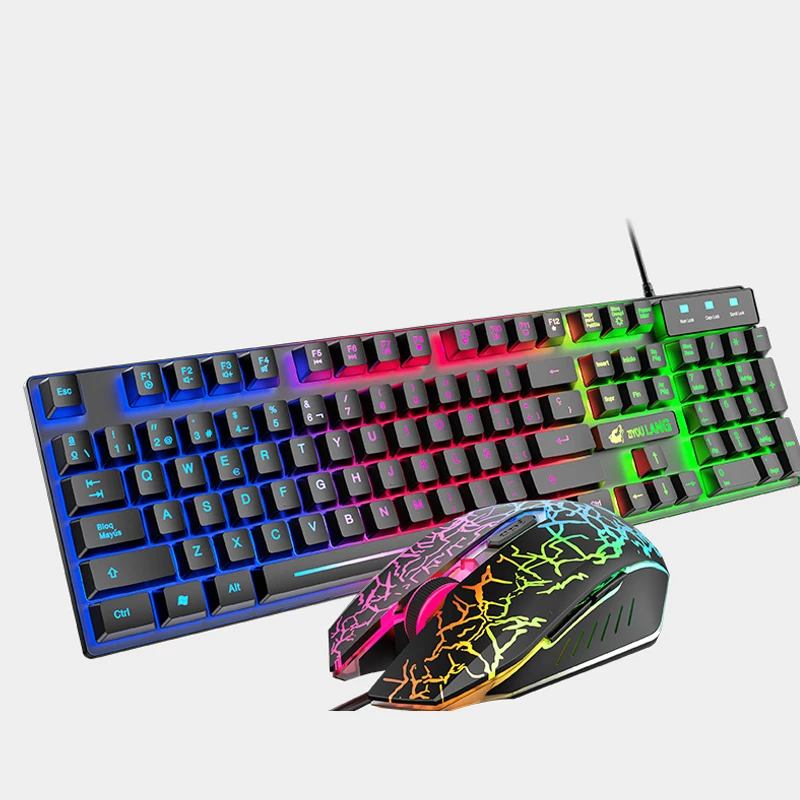RGB Mix Backlit Gaming Keyboard USB Wired Keyboard and Mouse Gamer Set for Laptop PC with Spanish/German/Ltalian/Japanese/En
RGB Mix Backlit Gaming Keyboard USB Wired Keyboard and Mouse Gamer Set for Laptop PC with Spanish/German/Ltalian/Japanese/En