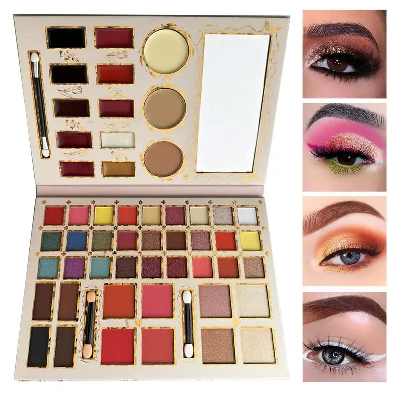Makeup Palette And Brush Set Eyeshadow Palette Kit For Women Professional Highly Pigmented Makeup Set With Mirror For Beginners
Makeup Palette And Brush Set Eyeshadow Palette Kit For Women Professional Highly Pigmented Makeup Set With Mirror For Beginners