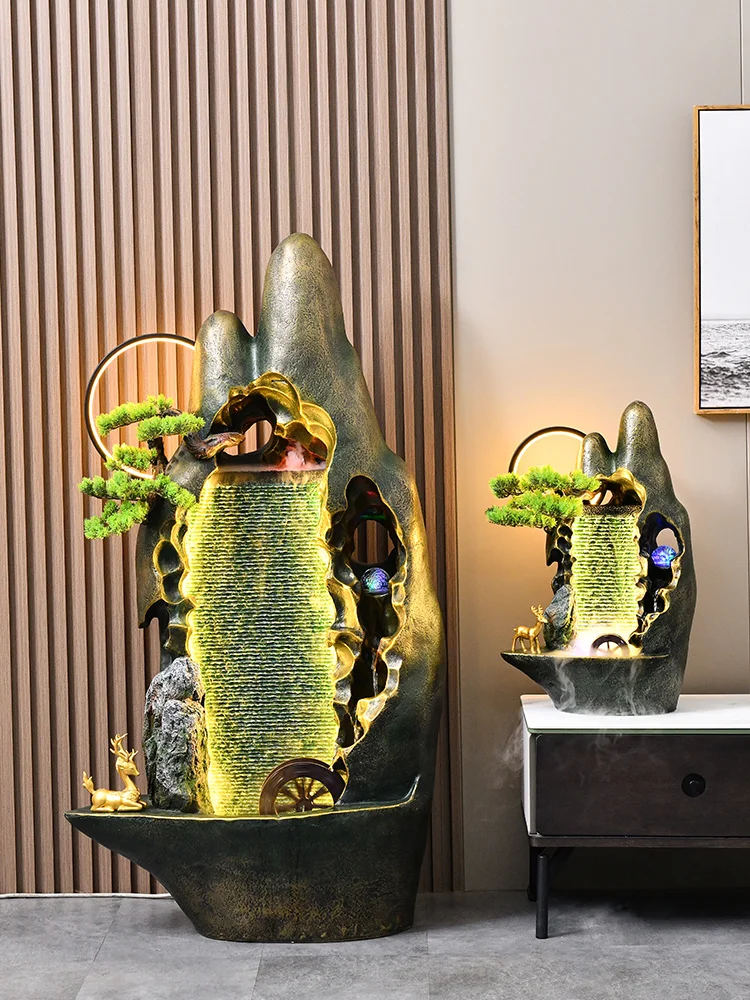 ZL Water Curtain Wall Water Screen Rockery Fountain Landscape Floor Ornaments
ZL Water Curtain Wall Water Screen Rockery Fountain Landscape Floor Ornaments