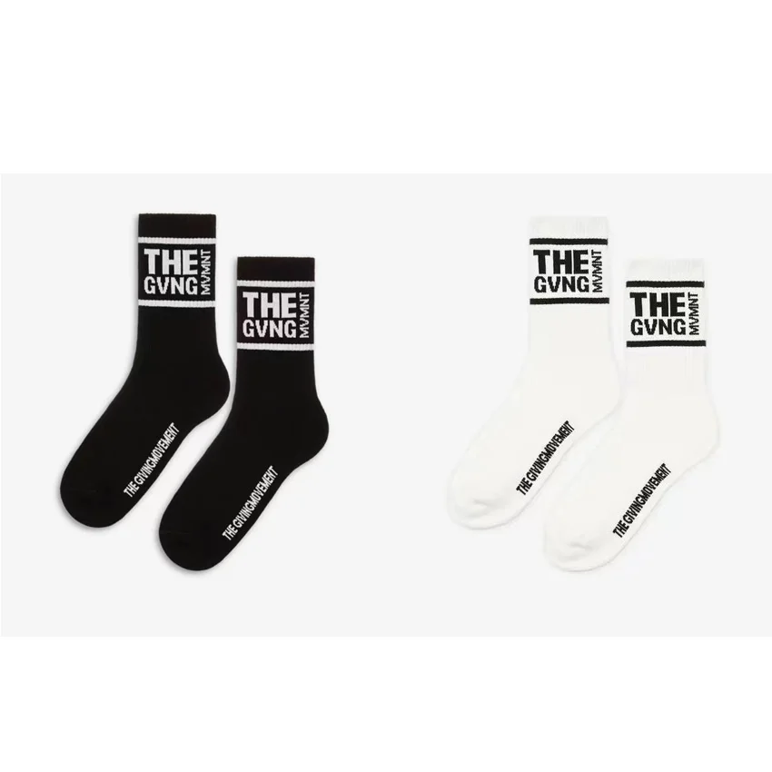THEGIVINGMOVEMENT All Seasons Print Letter Socks Men High Quality Black White Skate Hosiery Women Casual Cotton Socks
THEGIVINGMOVEMENT All Seasons Print Letter Socks Men High Quality Black White Skate Hosiery Women Casual Cotton Socks