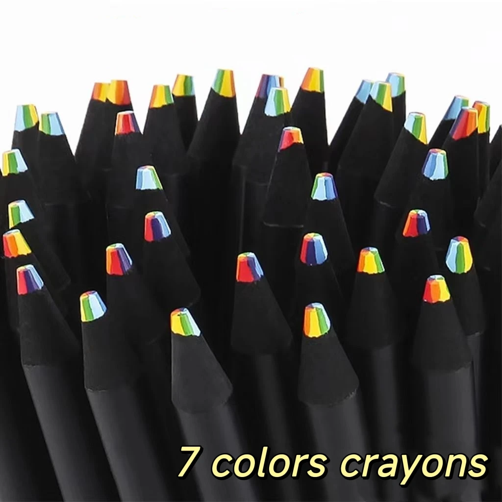 Crayons Kawaii Colored Painting Rainbow Gradient Pencil Art Drawing 7 Colors 4pcs Pencil Pastel Cheap Stationery Concentric Set
Crayons Kawaii Colored Painting Rainbow Gradient Pencil Art Drawing 7 Colors 4pcs Pencil Pastel Cheap Stationery Concentric Set