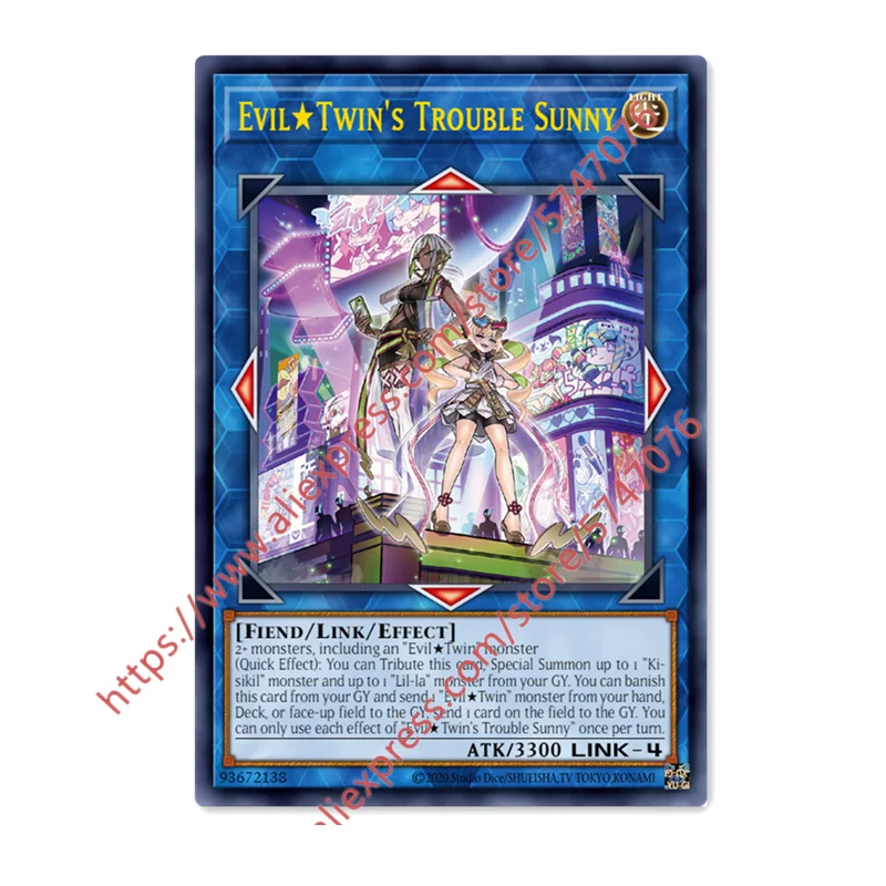 Yu Gi Oh EvilTwin's Trouble Sunny SR японские английские DIY игрушки хобби Коллекционная игра
Yu Gi Oh EvilTwin's Trouble Sunny SR японские английские DIY игрушки хобби Коллекционная игра