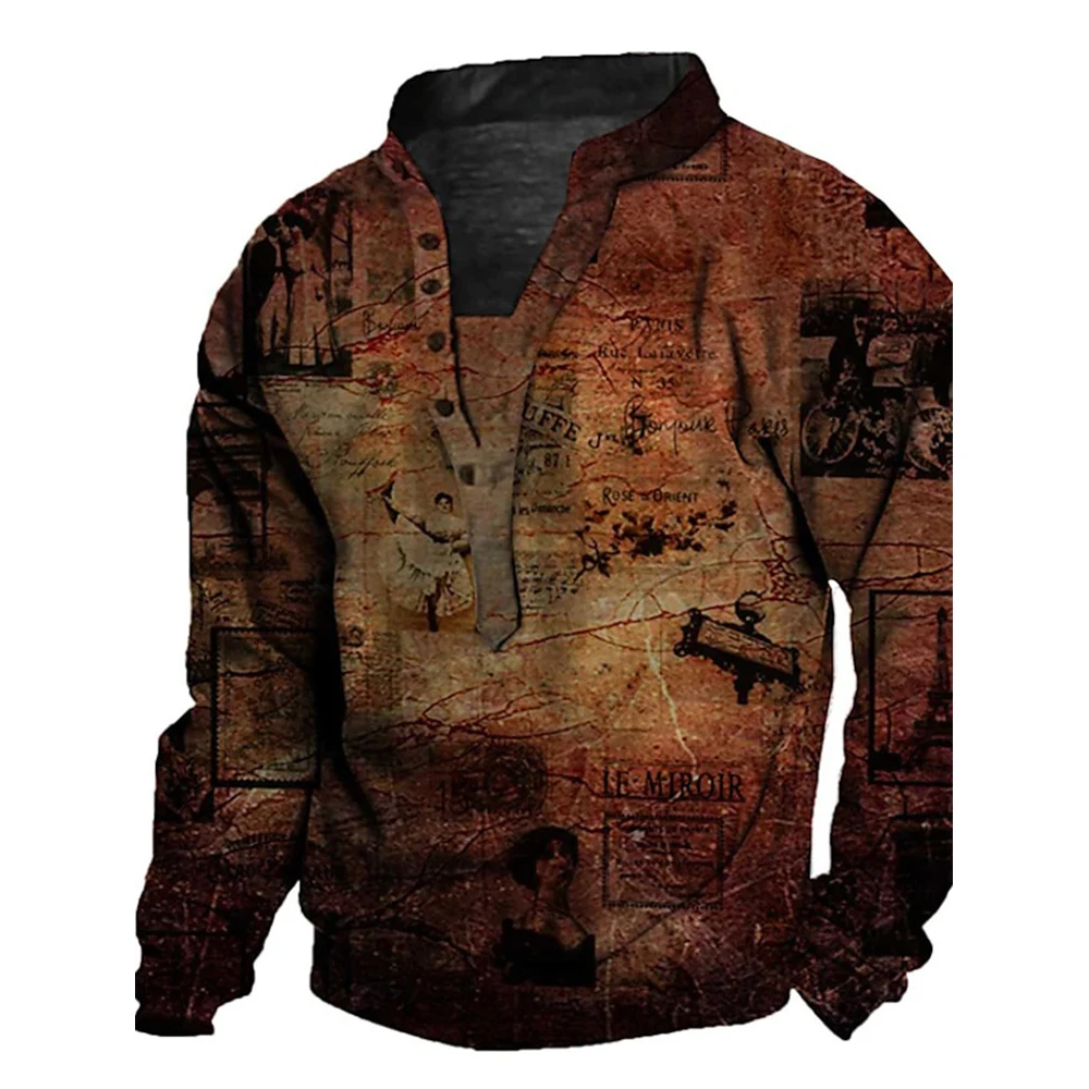 Pullover Mens Sweatshirt Leisure Graphic Henley Long Sleeve Motorcycle Riding Mountaineering On Foot Outerwear
Pullover Mens Sweatshirt Leisure Graphic Henley Long Sleeve Motorcycle Riding Mountaineering On Foot Outerwear