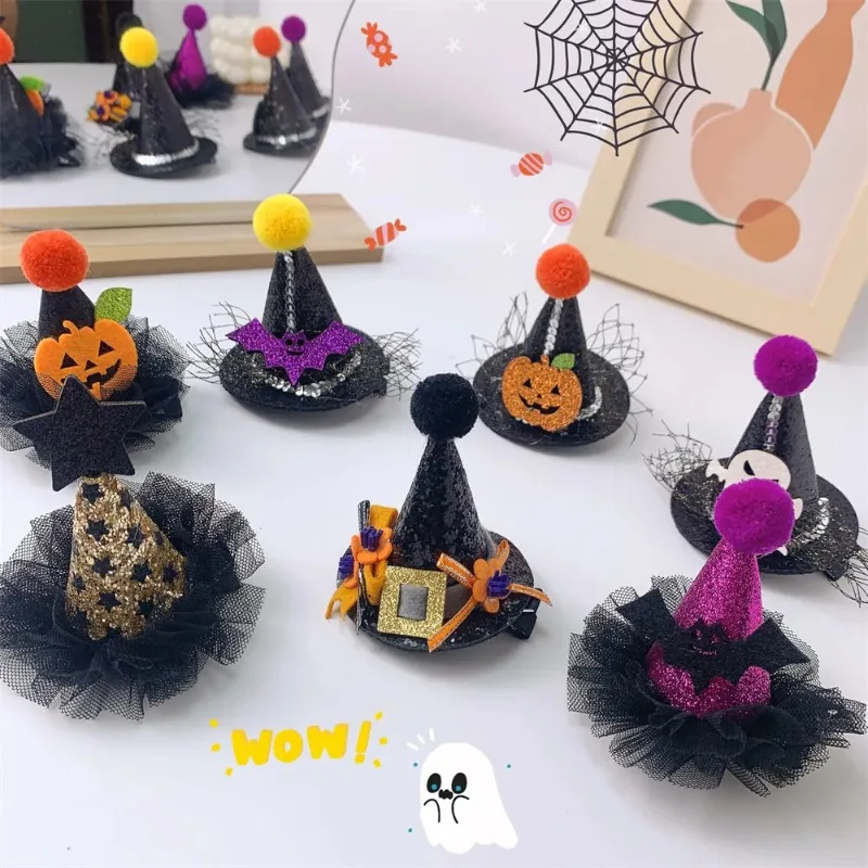 Halloween Witch Hat Hair Duckbill Clip Flash Lamp Lace Hat Hairpin Women Girl Party Costume Ornaments Headwear Hair Accessories
Halloween Witch Hat Hair Duckbill Clip Flash Lamp Lace Hat Hairpin Women Girl Party Costume Ornaments Headwear Hair Accessories