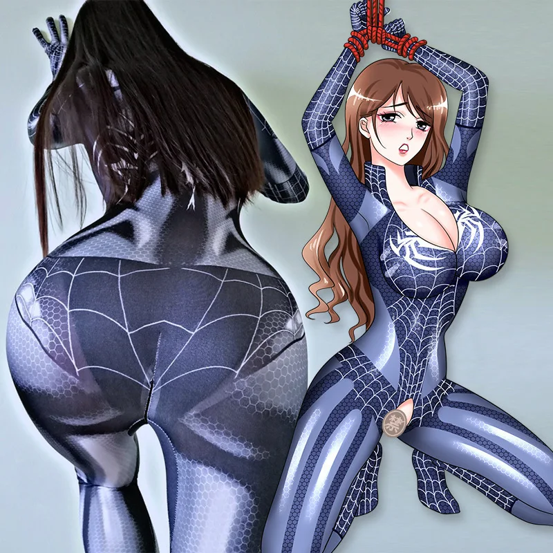 MJ Spiderman Cosplay Lingerie Women Sexy Zentai Suit Open Crotch Bodysuit Superhero Costume Halloween Party Fancy Dress
MJ Spiderman Cosplay Lingerie Women Sexy Zentai Suit Open Crotch Bodysuit Superhero Costume Halloween Party Fancy Dress