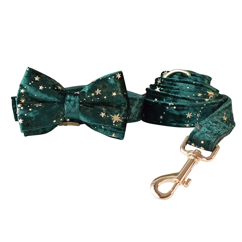 Luxury Pet Dog Collar Personalized Name Bow Tie Dog Collar with Leash Adjustable Durable Puppy Collar Lead Set
Luxury Pet Dog Collar Personalized Name Bow Tie Dog Collar with Leash Adjustable Durable Puppy Collar Lead Set