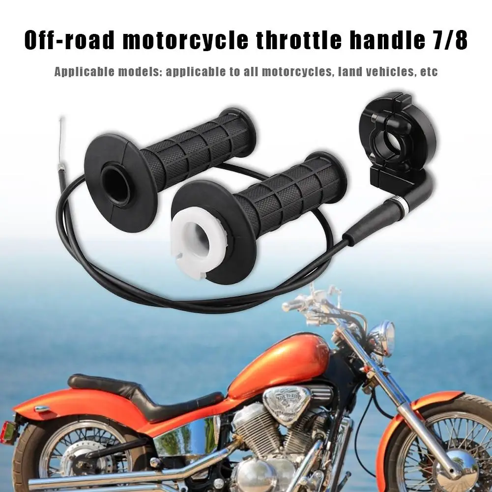 Throttle Handle Twist Hand Excellent Aluminum and Adhesive Grip and Cable Set for 7/8 110-250cc Dirt Pit Bike ATV
Throttle Handle Twist Hand Excellent Aluminum and Adhesive Grip and Cable Set for 7/8 110-250cc Dirt Pit Bike ATV