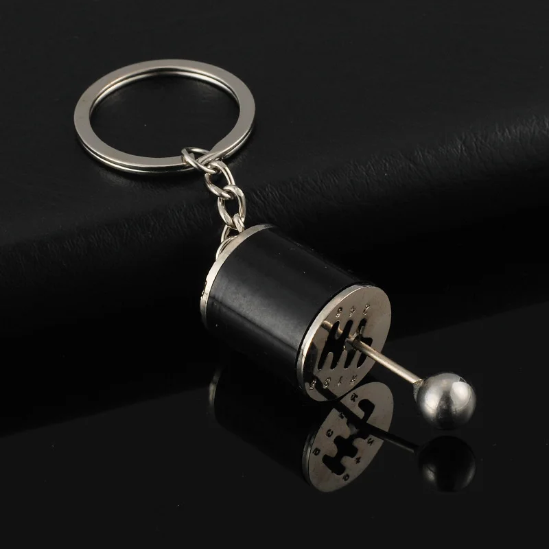 

Mini gadgets turbo piston modified gear metal car lovers key ring chain pendant small gifts best personal backpack accessories