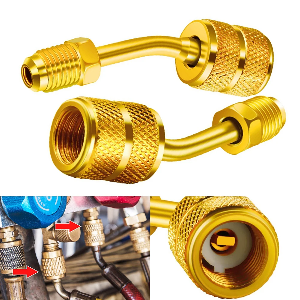 2 PCS R410a Charging Port Adapter 5/16" SAE Female to 1/4" Male for A/C Mini Split HVAC R410a R22 Gauge Hose Vacuum Pump Adapter
2 PCS R410a Charging Port Adapter 5/16" SAE Female to 1/4" Male for A/C Mini Split HVAC R410a R22 Gauge Hose Vacuum Pump Adapter