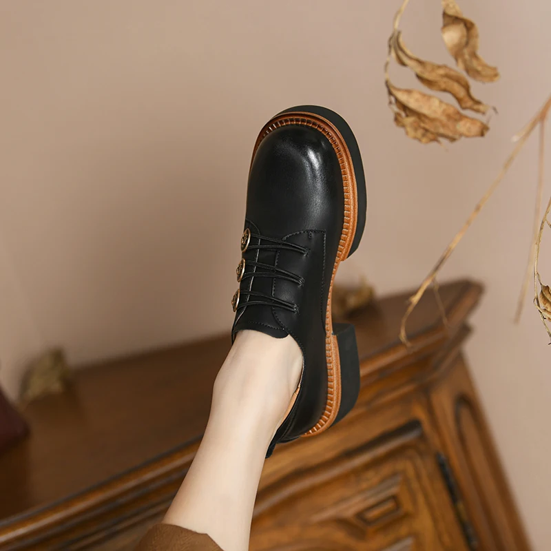2022 Spring New GENUINE LEATHER Women Shoes LEISURE Slip-On Platform Shoes Women Round Toe Shoes Women Loafers Leather Shoes
2022 Spring New GENUINE LEATHER Women Shoes LEISURE Slip-On Platform Shoes Women Round Toe Shoes Women Loafers Leather Shoes