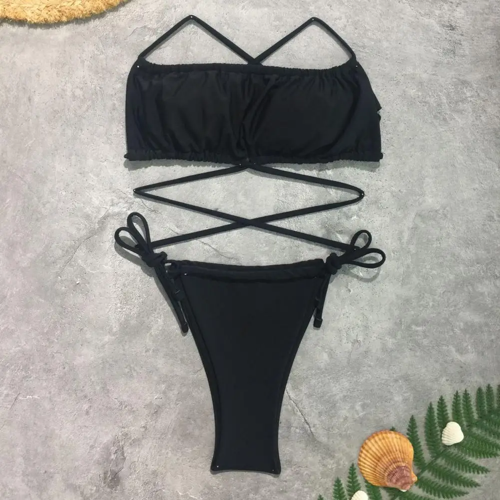 Quick Drying Attractive Women Halter Swim Bathing Suit Split Type Summer Swimsuit Sleeveless for Beach 
Quick Drying Attractive Women Halter Swim Bathing Suit Split Type Summer Swimsuit Sleeveless for Beach