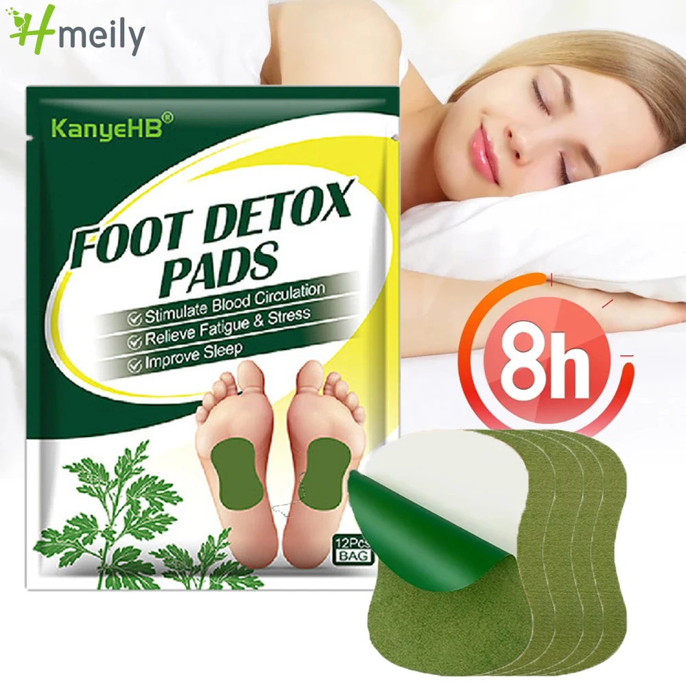 12/24 Pcs Wormwood Detox Foot Patches Natural Herbal Feet Body Toxins Cleansing Relieve Pain Stress Help Sleeping Foot Pads Care 
12/24 Pcs Wormwood Detox Foot Patches Natural Herbal Feet Body Toxins Cleansing Relieve Pain Stress Help Sleeping Foot Pads Care