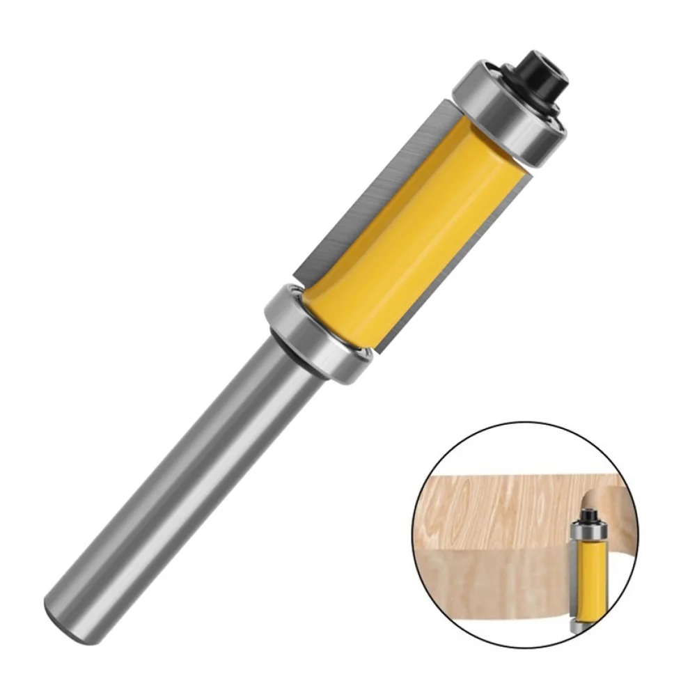 8mm 45 Steel Double Bearing Milling Cutter Carbide Head Straight Trim Router Bit Trimming Knife For Woodworking Power Tool
8mm 45 Steel Double Bearing Milling Cutter Carbide Head Straight Trim Router Bit Trimming Knife For Woodworking Power Tool