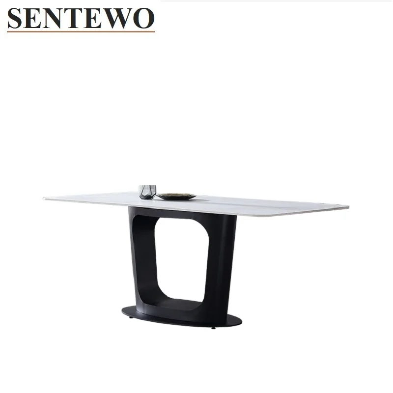 SENTEWO Ltalian Rock Slab Dining Table And 6 Chairs Set Carbon Steel Base Faux Marble Tables Home Furniture Comedor 6 Sillas
SENTEWO Ltalian Rock Slab Dining Table And 6 Chairs Set Carbon Steel Base Faux Marble Tables Home Furniture Comedor 6 Sillas