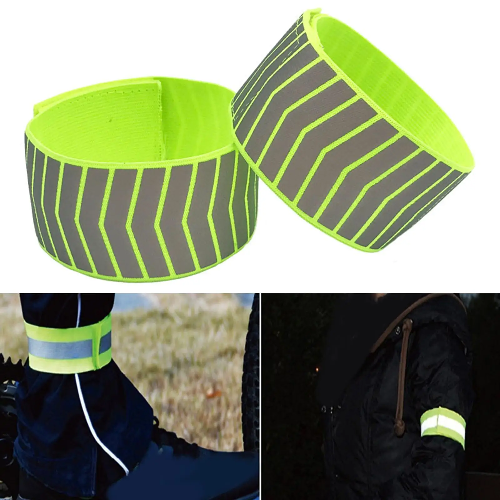 1 Pair Reflective Running Armbands Running Lights for Runners Reflector Tape Straps Reflective Belt F/ Dog Walking Adults
1 Pair Reflective Running Armbands Running Lights for Runners Reflector Tape Straps Reflective Belt F/ Dog Walking Adults