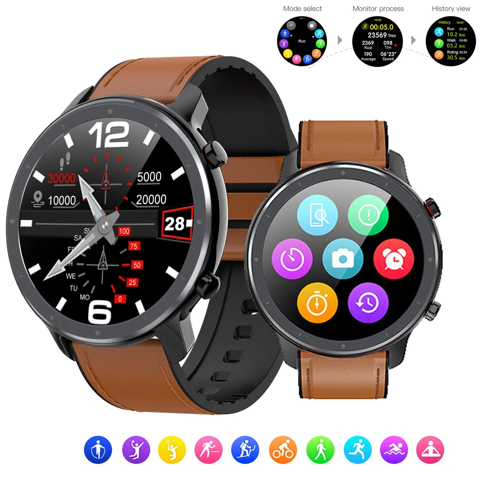 Smart Watch Touch Screen IP67 Waterproof Activity Tracker Smartwatches Heart Rate Monitor Fitness Smartwatch Gifts For Men
Smart Watch Touch Screen IP67 Waterproof Activity Tracker Smartwatches Heart Rate Monitor Fitness Smartwatch Gifts For Men
