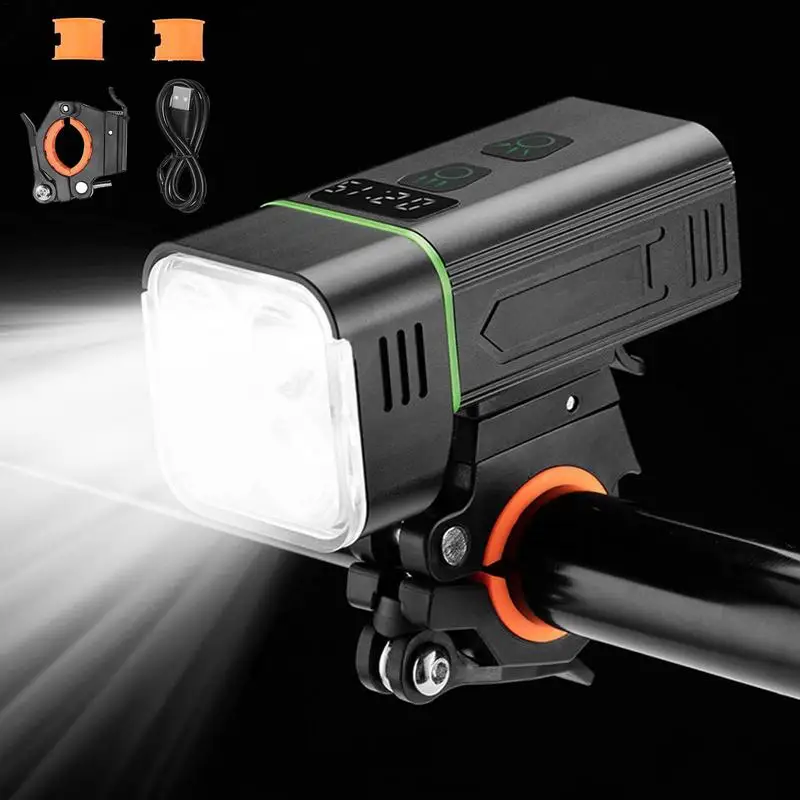 Bicycle Headlight 4 LED USB Rechargeable Front Light Waterproof 5000mAh 1800 Lumen Head Light For Cycling Bike Accessories
Bicycle Headlight 4 LED USB Rechargeable Front Light Waterproof 5000mAh 1800 Lumen Head Light For Cycling Bike Accessories