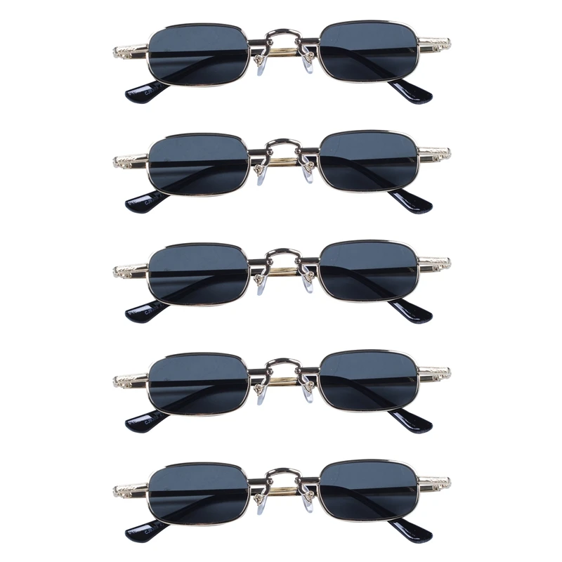 5X Retro Punk Glasses Clear Square Sunglasses Female Retro Sunglasses Men Metal Frame-Black Gray & Gold
5X Retro Punk Glasses Clear Square Sunglasses Female Retro Sunglasses Men Metal Frame-Black Gray & Gold