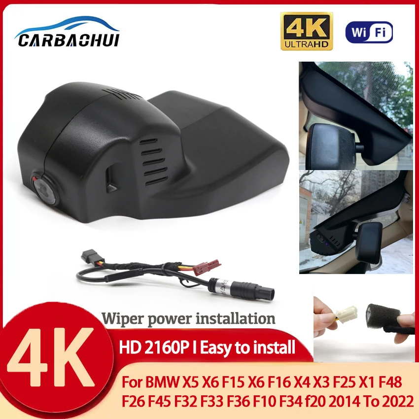 UHD 4K Night Vision Wifi Car DVR Dash Cam For BMW X5 X6 F15 X6 F16 X4 X3 F25 X1 F48 F26 F45 F32 F33 F36 F10 F34 f20 2014 To 2022
UHD 4K Night Vision Wifi Car DVR Dash Cam For BMW X5 X6 F15 X6 F16 X4 X3 F25 X1 F48 F26 F45 F32 F33 F36 F10 F34 f20 2014 To 2022