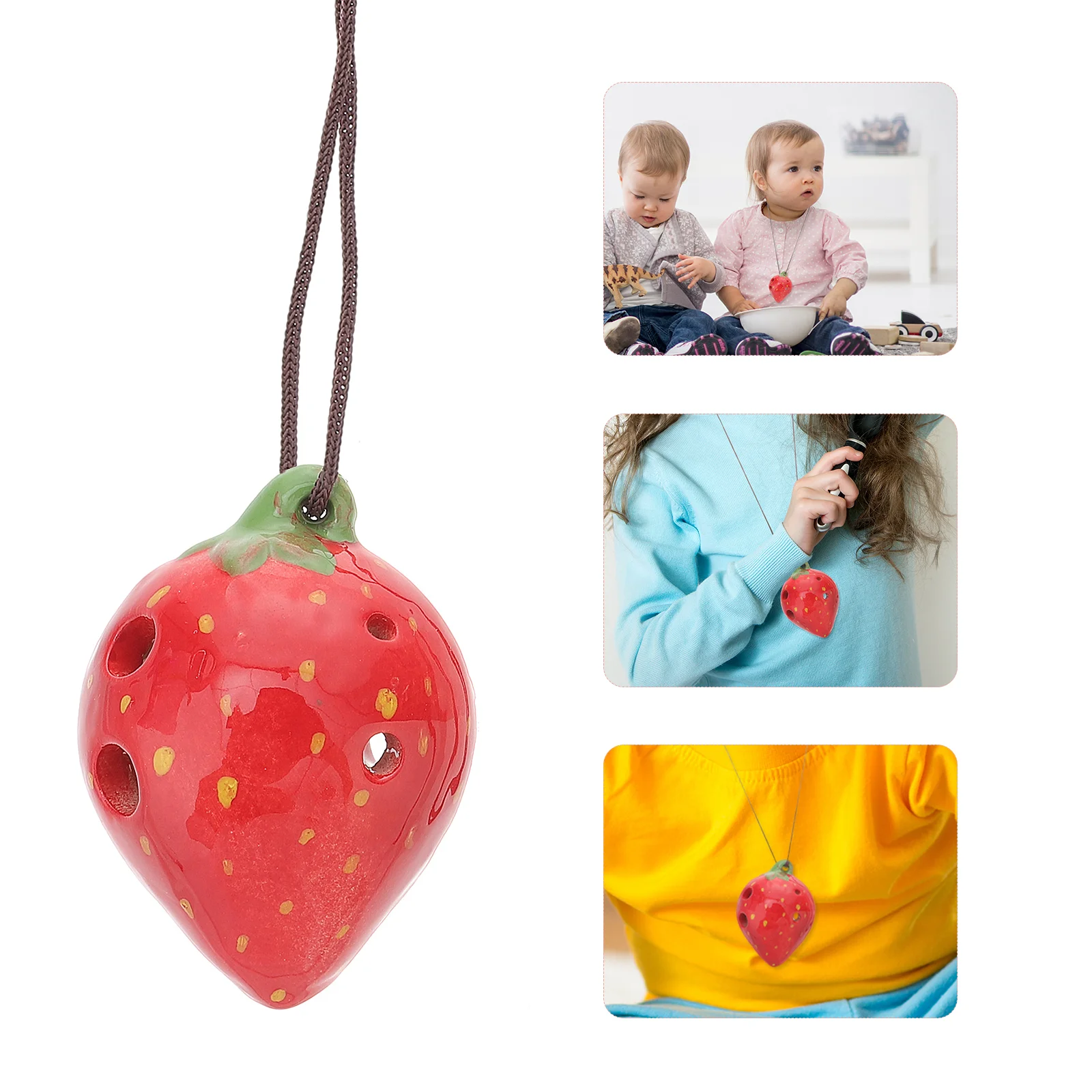 Strawberry Fruit Ocarina Toddler Clothes Wind Instrument 6-hole Practice Porcelain Creative Beginner
Strawberry Fruit Ocarina Toddler Clothes Wind Instrument 6-hole Practice Porcelain Creative Beginner