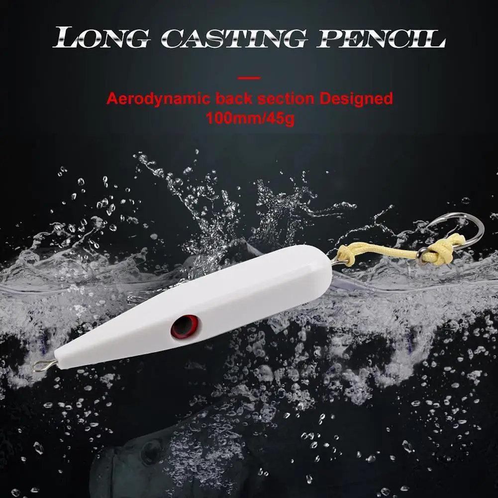 Fishing Lure Pencil Baits 100mm/45g Long-casting Fast Sinking Fake Bait Fishing Tackle Accessories For Bass Tuna
Fishing Lure Pencil Baits 100mm/45g Long-casting Fast Sinking Fake Bait Fishing Tackle Accessories For Bass Tuna