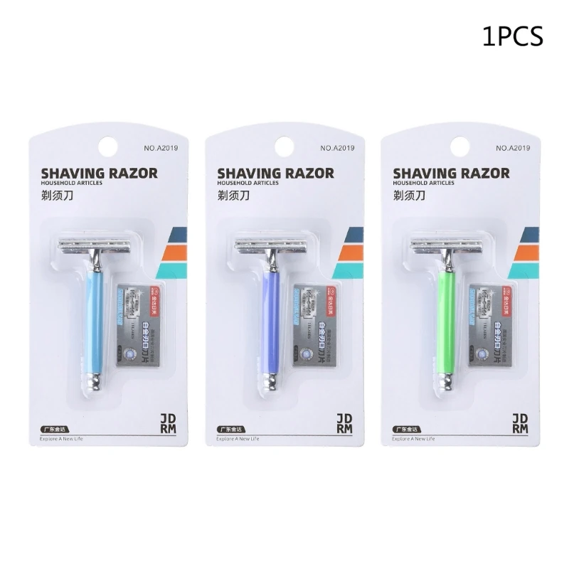1 Set Safety Manual Razor Double Edge Blade Replacement Men Beard Trimming Facial Care Hair Mustache Remove Home Accessory
1 Set Safety Manual Razor Double Edge Blade Replacement Men Beard Trimming Facial Care Hair Mustache Remove Home Accessory