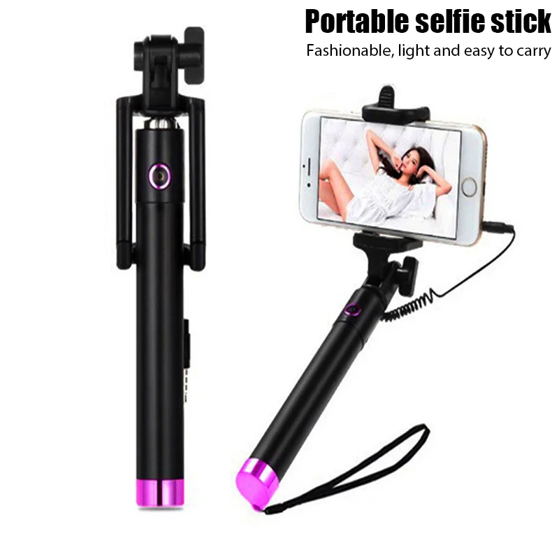Mini Selfie Stick Portable Extendable Monopod Self-Pole Handheld Wired Selfie Stick For iPhone Xiaomi for Smartphone
Mini Selfie Stick Portable Extendable Monopod Self-Pole Handheld Wired Selfie Stick For iPhone Xiaomi for Smartphone