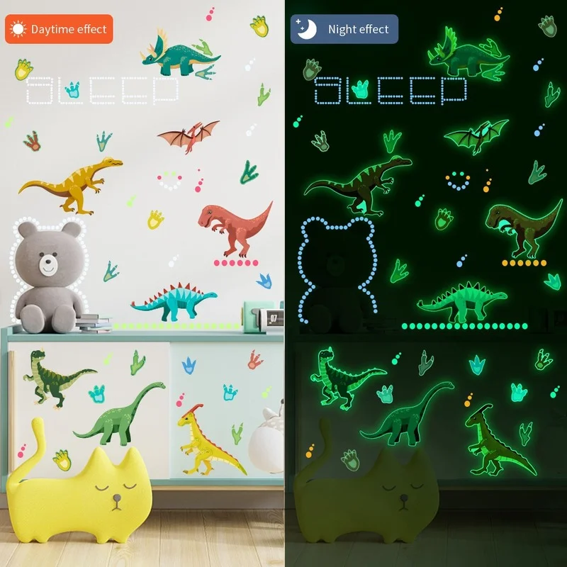 New DIY Dinosaur Luminous Stickers Home Luminous Decorative Wall Sticker Flat Decoration Bedroom Living Room Wall Decoration
New DIY Dinosaur Luminous Stickers Home Luminous Decorative Wall Sticker Flat Decoration Bedroom Living Room Wall Decoration