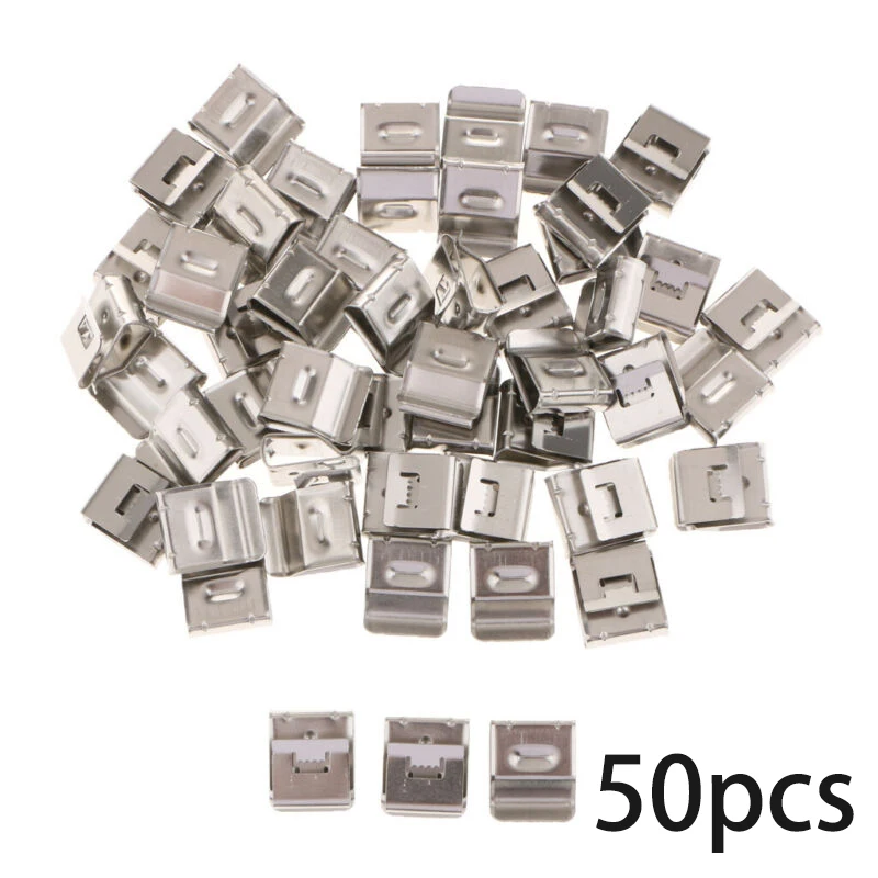 50pcs Stainless Steel Solar Panel PV Cable Clip Wire Clamp Fastener Clip Installation Organizer 180x20mm
50pcs Stainless Steel Solar Panel PV Cable Clip Wire Clamp Fastener Clip Installation Organizer 180x20mm