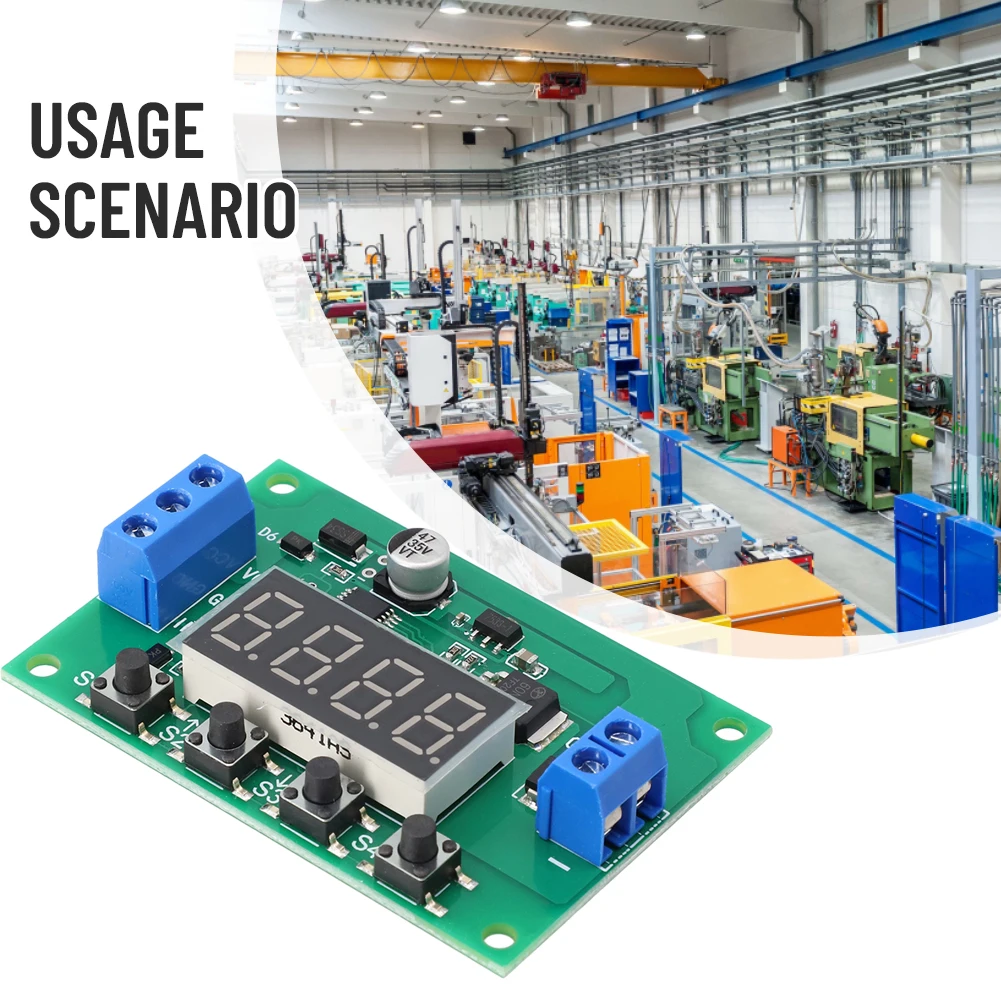 DC 12V/24V Delay Relay Trigger Cycle Control Time Relay Timer Trigger Delay Count Switch Module Tube Control Electrical Equipmen
DC 12V/24V Delay Relay Trigger Cycle Control Time Relay Timer Trigger Delay Count Switch Module Tube Control Electrical Equipmen