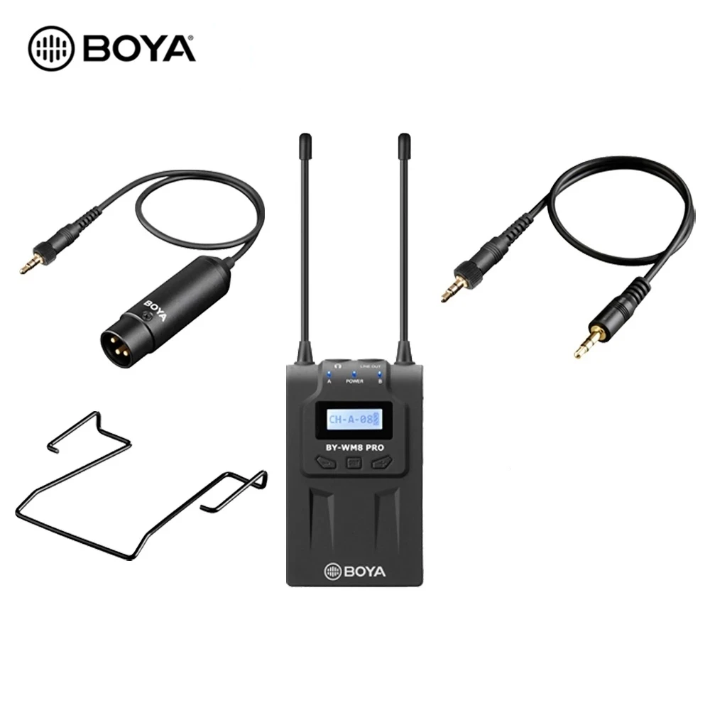 BOYA RX8 Pro Двухканальный беспроводной приемник UHF 48 Bodypack для передатчика BY-WXLR8 BY-WHM8 TX8
