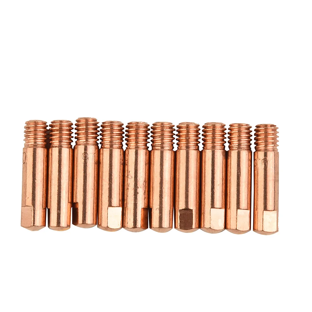 Welding Contact Tips 0.6 - 1.2mm 10pcs Consumables For Binzel Style Torches Length 25mm Welder Torch Practical
Welding Contact Tips 0.6 - 1.2mm 10pcs Consumables For Binzel Style Torches Length 25mm Welder Torch Practical