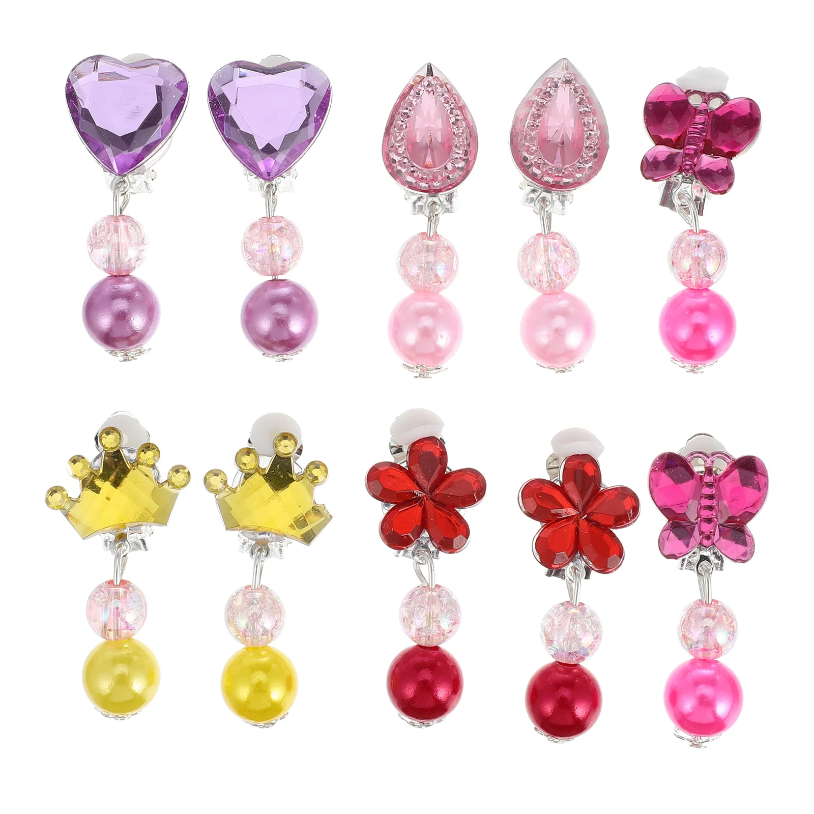 5 Pairs Children's Ear Clip Tassel Trim Clip-on Earrings Kids Play Fake Jewelry Girls Pendants Resin Beautiful
5 Pairs Children's Ear Clip Tassel Trim Clip-on Earrings Kids Play Fake Jewelry Girls Pendants Resin Beautiful