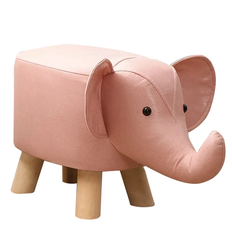 Small Footstool For Children, Elephant Animal Shape, Footstool With 4 Wooden Legs, Fabric Ottoman Upholstered Footrest
Small Footstool For Children, Elephant Animal Shape, Footstool With 4 Wooden Legs, Fabric Ottoman Upholstered Footrest