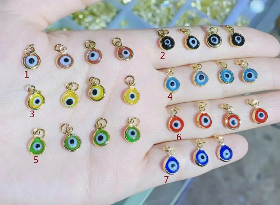 5pcs/lot Colorful Crystal Eyes Beads pendant Enamel Charms DIY Bracelet For Jewelry Making bracelet necklace Accessories fd4d
5pcs/lot Colorful Crystal Eyes Beads pendant Enamel Charms DIY Bracelet For Jewelry Making bracelet necklace Accessories fd4d