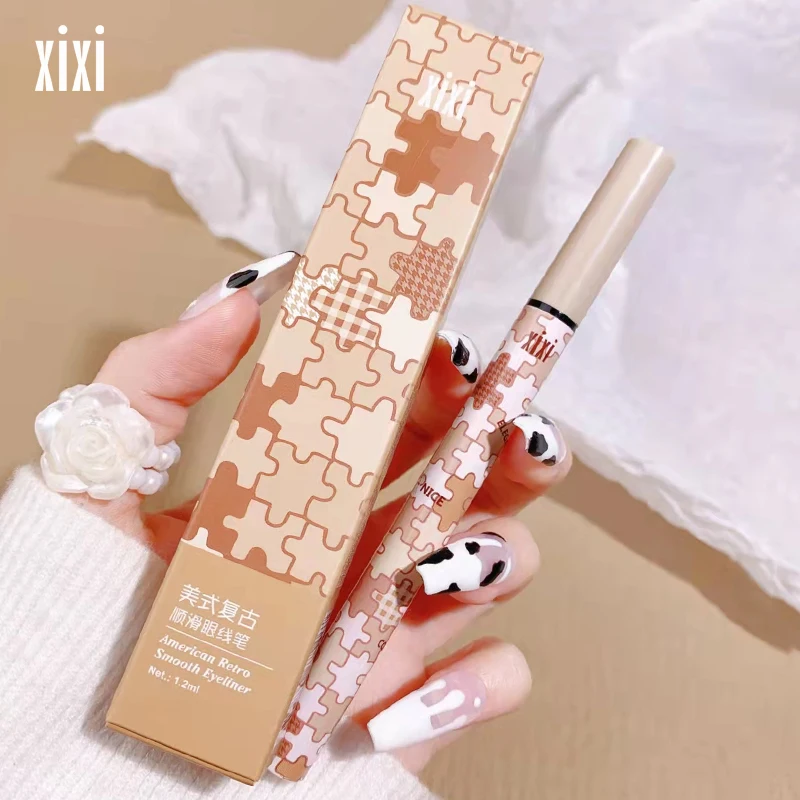Retro Stripes Smooth Liquid Eyeliner Pen 6 Colors Waterproof Long Lasting Eye Makeup Pencil Easy to Draw Soft Touch Eyeliner Pen
Retro Stripes Smooth Liquid Eyeliner Pen 6 Colors Waterproof Long Lasting Eye Makeup Pencil Easy to Draw Soft Touch Eyeliner Pen