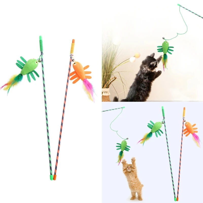 Cat Furry Toy Wand Toy with FeathersCrayfish Lovely Teaser for Kitten or Cats Plaything Gift for Indoor Cat
Cat Furry Toy Wand Toy with FeathersCrayfish Lovely Teaser for Kitten or Cats Plaything Gift for Indoor Cat