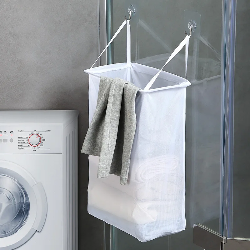 Household Wall-Mounted Laundry Basket Dirty Clothes Storage Basket Toy Bathroom Breathable Mesh Bathroom Clothes Storage Baskets
Household Wall-Mounted Laundry Basket Dirty Clothes Storage Basket Toy Bathroom Breathable Mesh Bathroom Clothes Storage Baskets