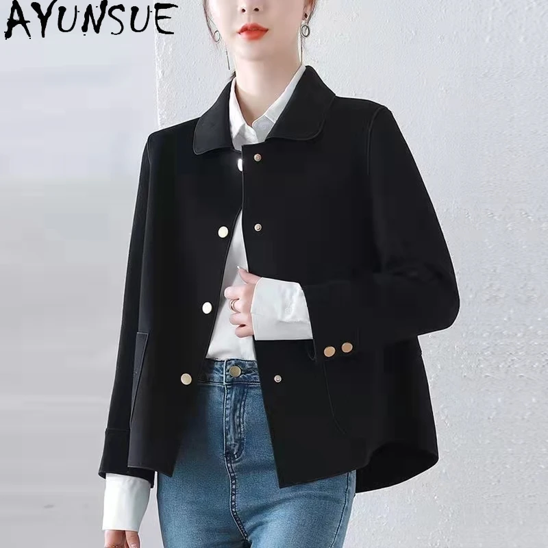 Ayunsue 100% Wool Coat Women's Winter Jacket Double-Faced Cashmere Coat Women Clothes Short Female Overcoat Casaco Feminino
Ayunsue 100% Wool Coat Women's Winter Jacket Double-Faced Cashmere Coat Women Clothes Short Female Overcoat Casaco Feminino