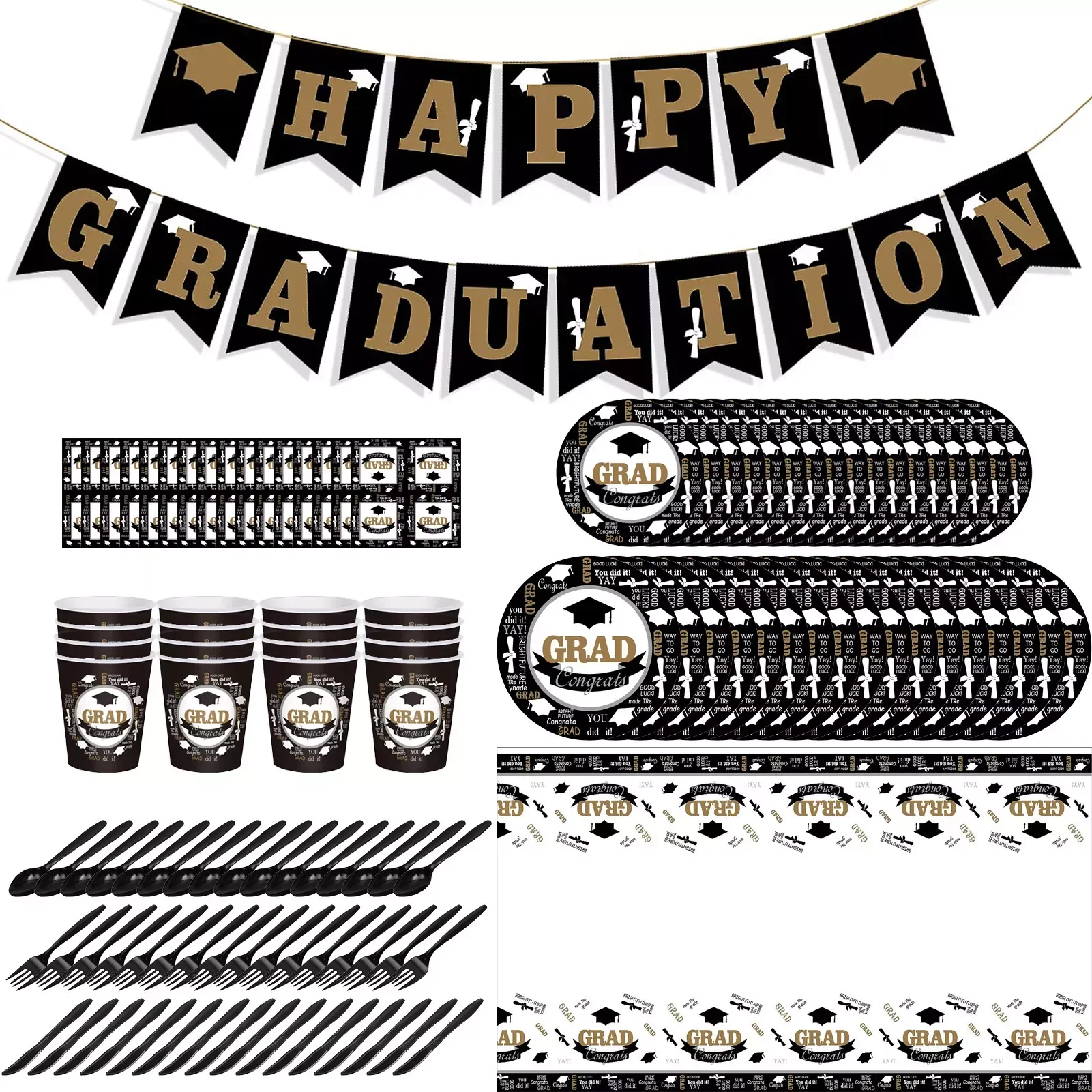 Graduation Plates And Napkins Party Supplies Graduation Party Supplies Dinnerware Set 114Pcs Dis-posable Dinnerware Set
Graduation Plates And Napkins Party Supplies Graduation Party Supplies Dinnerware Set 114Pcs Dis-posable Dinnerware Set