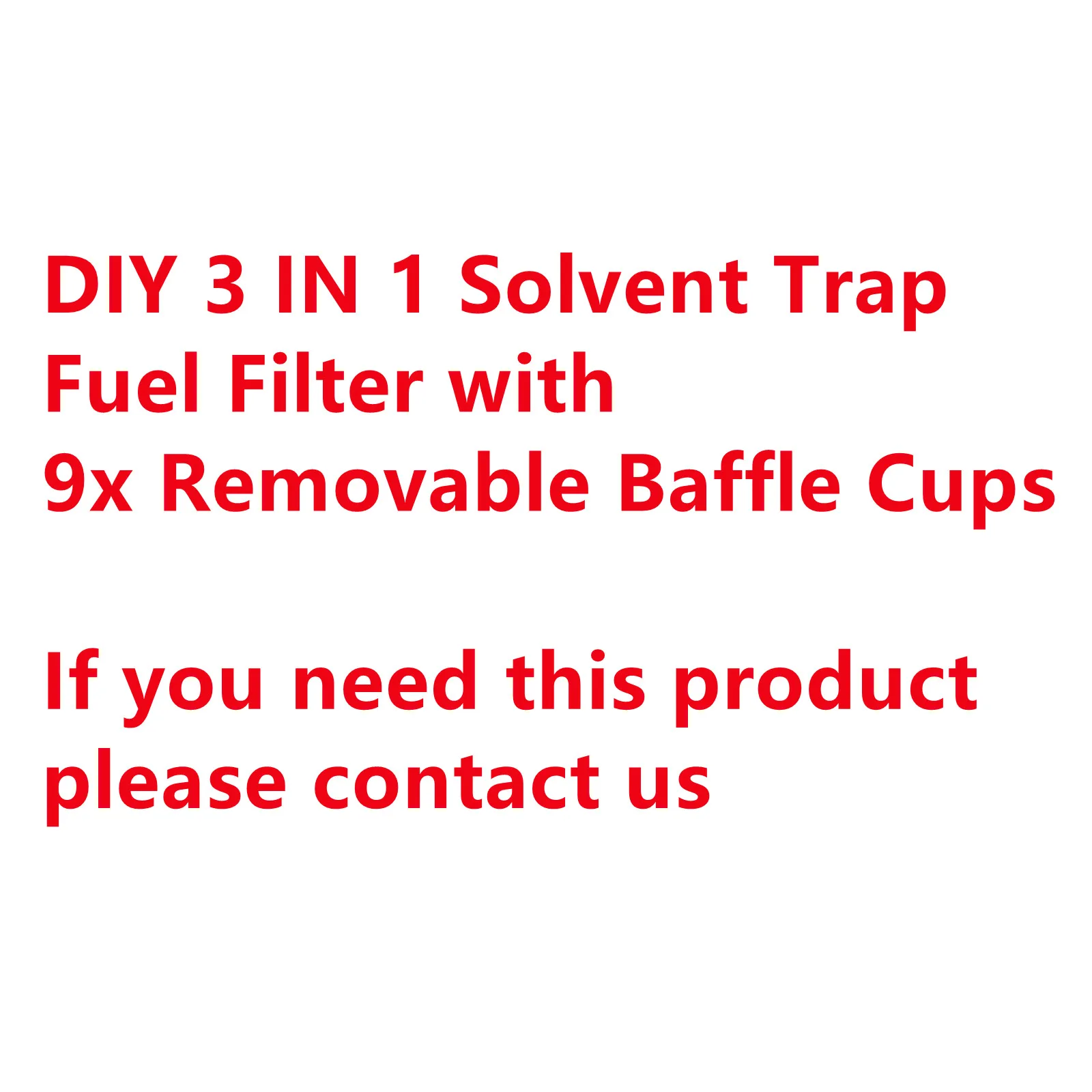 DIY Stainless Steel 1/2-28+5/8-24 Novus Multi-Cal 9x Removable Baffle Cups 3 in 1 Solvent Cleaning Tube Filter Device Pipe
DIY Stainless Steel 1/2-28+5/8-24 Novus Multi-Cal 9x Removable Baffle Cups 3 in 1 Solvent Cleaning Tube Filter Device Pipe