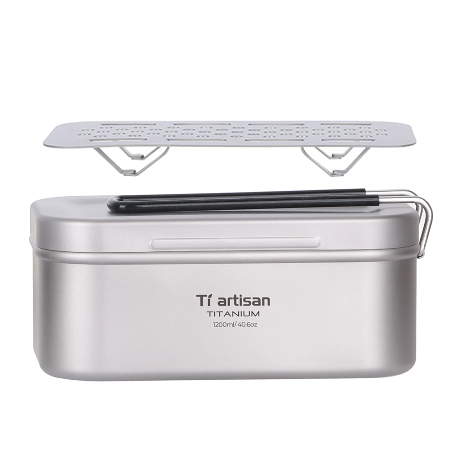 800ML Titanium Lunch Box Camping Food Container Tin Box With Steaming Rack Foldable Grab Handle With Storage Sack For Picnic
800ML Titanium Lunch Box Camping Food Container Tin Box With Steaming Rack Foldable Grab Handle With Storage Sack For Picnic