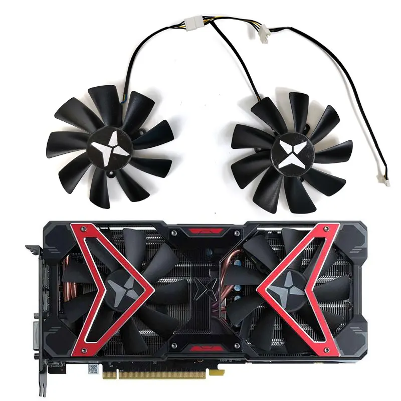 

Новый вентилятор охлаждения GAA8S2U 0.46A 12 В RX590 GPU для DATALAND RX580 RX 100 GME 8G замены вентилятора графической карты, 590 мм, 4 контакта