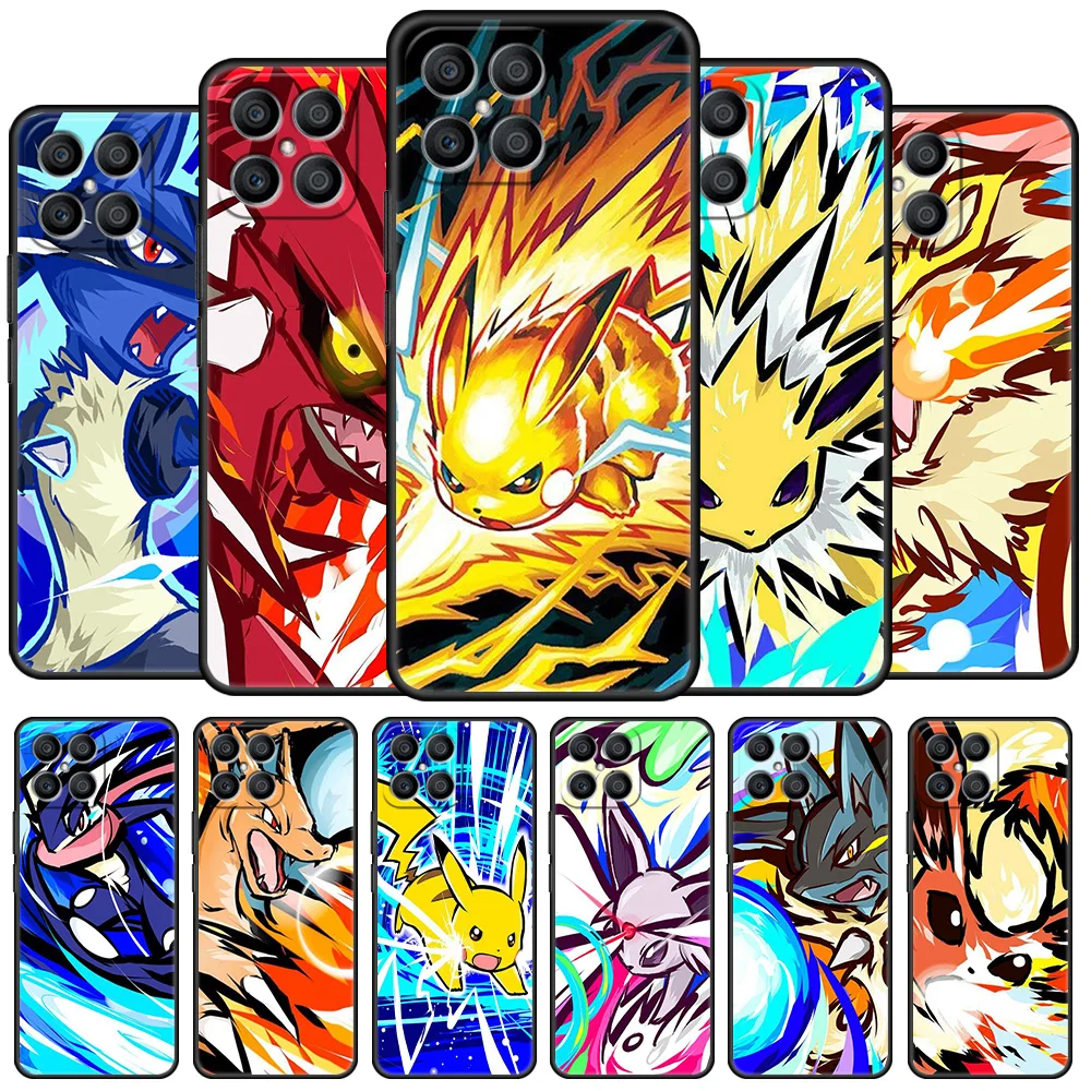 Anime Cool Pokemon Case For Huawei Honor X8 X9 P50 X7 50 20 8X Play 9A P40 P30 Lite P Smart 2021 Black Phone Coque
Anime Cool Pokemon Case For Huawei Honor X8 X9 P50 X7 50 20 8X Play 9A P40 P30 Lite P Smart 2021 Black Phone Coque