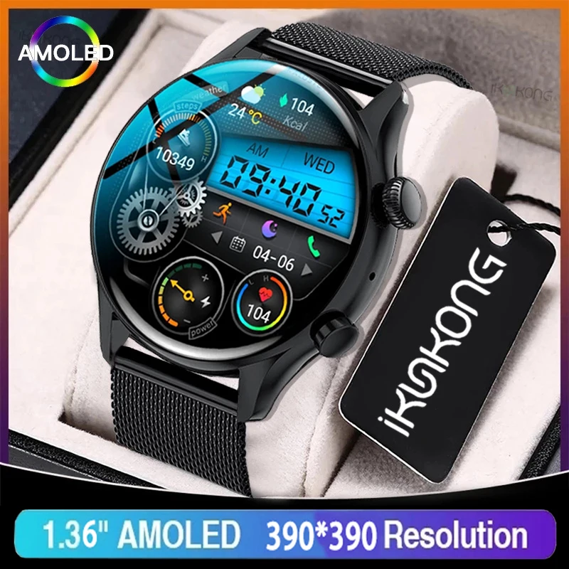 Top 2022 NFC Men Smart Watch AMOLED 390*390 HD Screen Always Show Time Bluetooth call SmartWatch Men IP68 Waterproof for
Top 2022 NFC Men Smart Watch AMOLED 390*390 HD Screen Always Show Time Bluetooth call SmartWatch Men IP68 Waterproof for