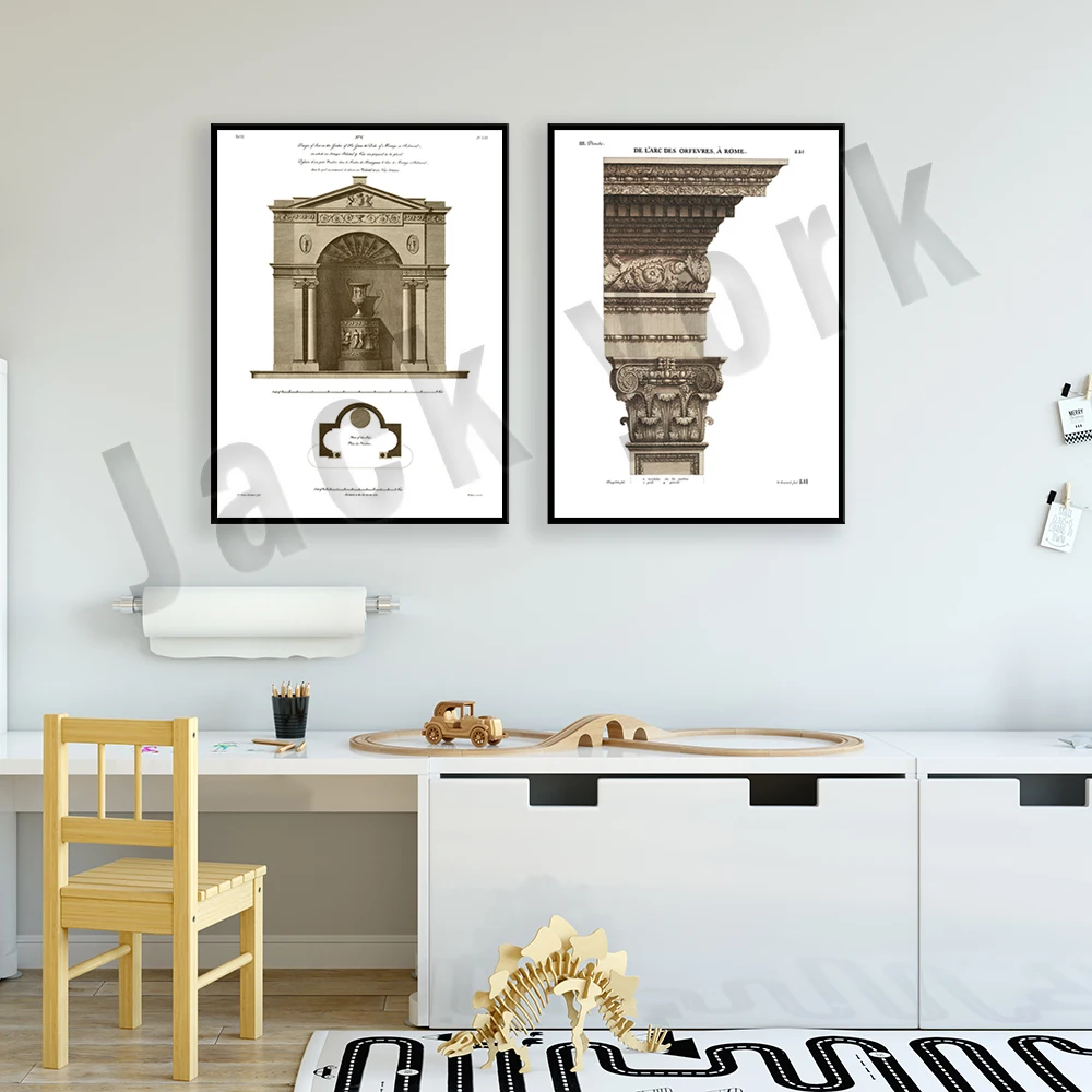 Architectural detail of Arc Des Orfeveres, Roman architecture, 18th century garden structure architectural decoration poster
Architectural detail of Arc Des Orfeveres, Roman architecture, 18th century garden structure architectural decoration poster