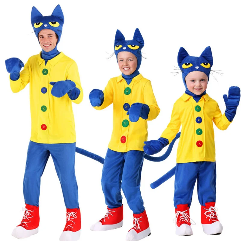 Роскошный косплей кошки для взрослых и детей, костюм для косплея на Хэллоуин, сценическое выступление на день детей, с изображением книги, персонажа с историей, костюмы с кошками
Роскошный косплей кошки для взрослых и детей, костюм для косплея на Хэллоуин, сценическое выступление на день детей, с изображением книги, персонажа с историей, костюмы с кошками