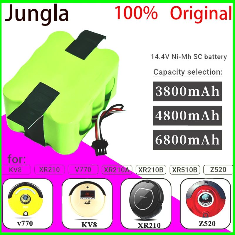 14.4V Ni-Mh SC Rechargeable Battery 6800mAh for KV8 XR210 XR510 XR210A XR210B XR510B XR510C Vacuum Cleaner Sweeping Robot
14.4V Ni-Mh SC Rechargeable Battery 6800mAh for KV8 XR210 XR510 XR210A XR210B XR510B XR510C Vacuum Cleaner Sweeping Robot