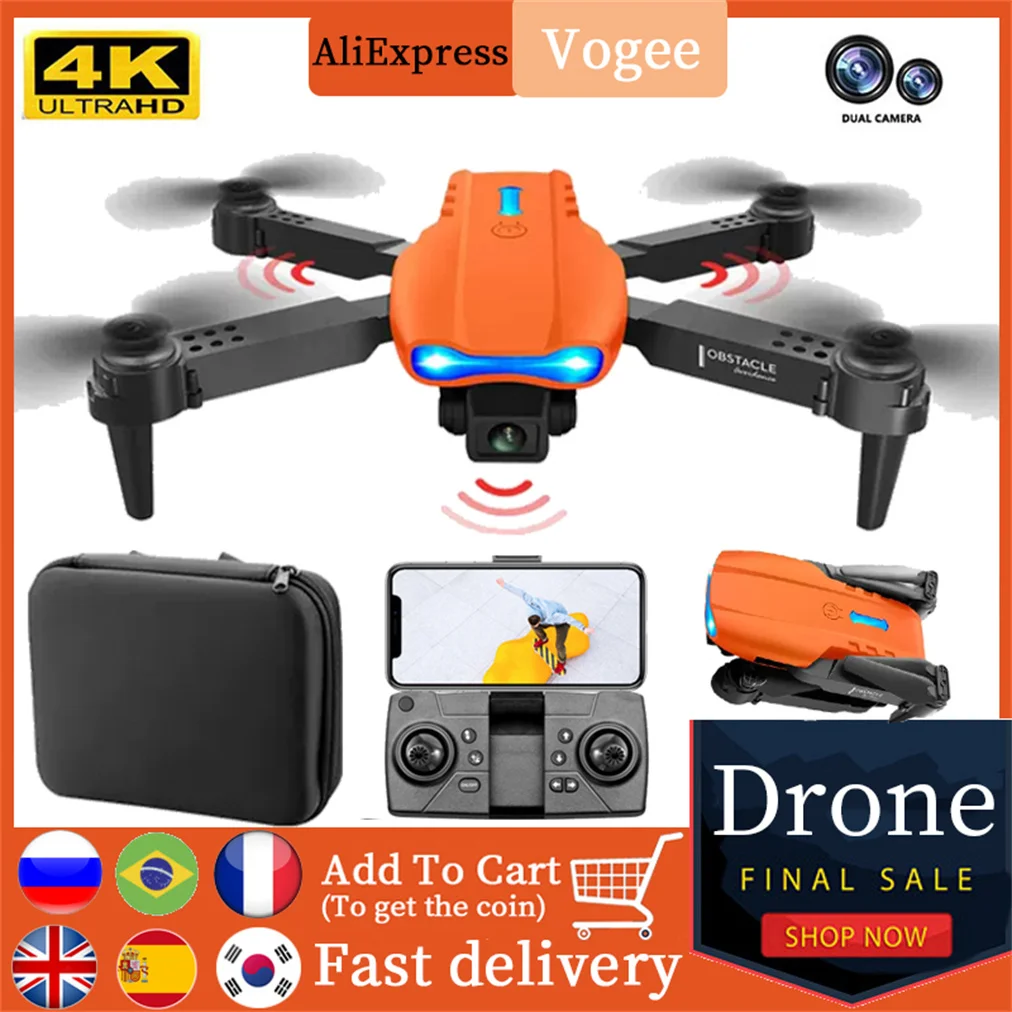 RC Mini Drone 4K Dual Camera HD Wide Angle Camera WIFI FPV Aerial Helicopter Foldable Quadcopter Obstacle Avoidance
RC Mini Drone 4K Dual Camera HD Wide Angle Camera WIFI FPV Aerial Helicopter Foldable Quadcopter Obstacle Avoidance